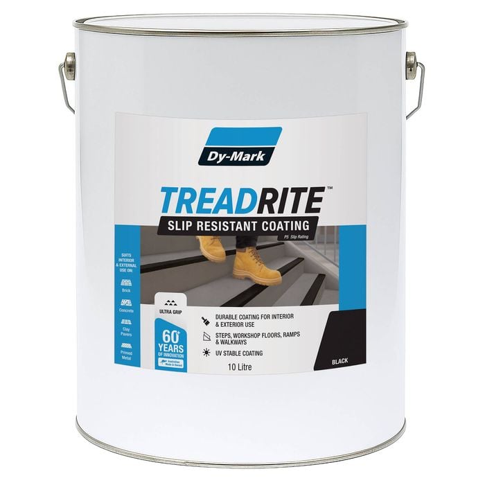 Dy-Mark 10L Black TreadRite Slip Resistant Coating