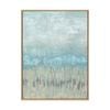 Artey | Coastline Abstraction I - Framed Canvas - Natural Frame - 120 x 160cm