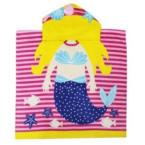 Onkaparinga Kids 60x120cm Absorbent Hooded Beach Towel - Ocean Mermaid