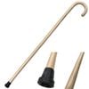 93cm WOODEN WALKING STICK Wood Cane Pole Carved Varnished Deluxe Sturdy  Beige
