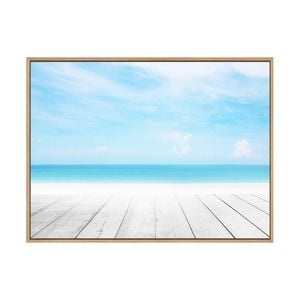 Artey | Board Walk - Framed Canvas - Natural Frame - 120 x 160cm