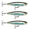 3x Rapala 8.5cm Precision Xtreme Pencil Freshwater Fishing Lures - Moss Black