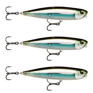 3x Rapala 8.5cm Precision Xtreme Pencil Freshwater Fishing Lures - Moss Black