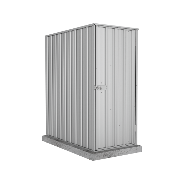 Absco Sheds 0.78 x 1.52 x 1.80m Zincalume Basic Single Door Garden Shed