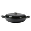 Toque 3.5L Enameled Dutch Oven Casserole Pot w/ Lid Black