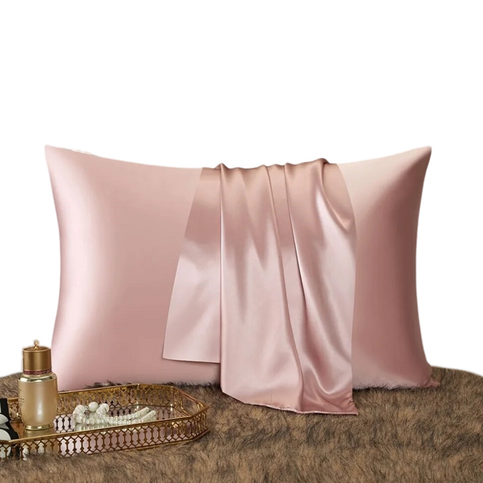 Anypillow Pillowcase 50x90cm Pink Natural Mulberry Silk