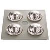 Manrose Silver LED Fan Light Heater With 4 Heat Bulbs