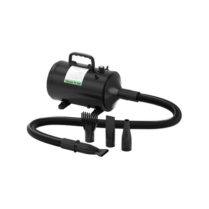 i.Pet Pet Hair Dryer Dog Cat Grooming Speed Blower Hairdryer Heater - Black