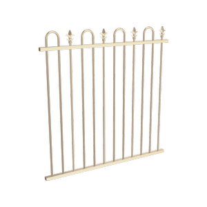 ProtectorAl 350 - 1200 x 1200mm Primrose Aluminium Pool Fence Panel Loop And Spear