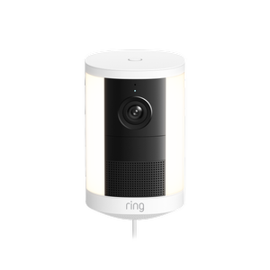 Ring White 2K Plug-In Spotlight Camera
