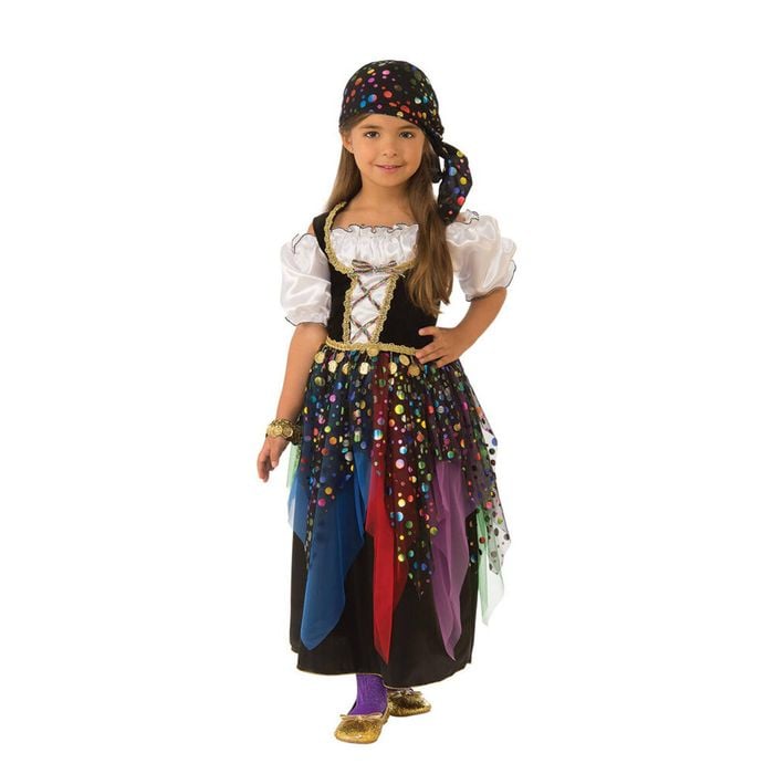 Rubies Gypsy Girl Dress Up Headpiece Kids Girls Halloween Party Costume Size L