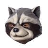 Guardians Of The Galaxy Rocket Raccoon 3/4 Plastic Mask Kids Costume Accessory