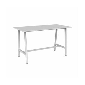 Olg Axis Trestle Bar Leaner 4 Leg White Frame White Top L1800mm X W900mm