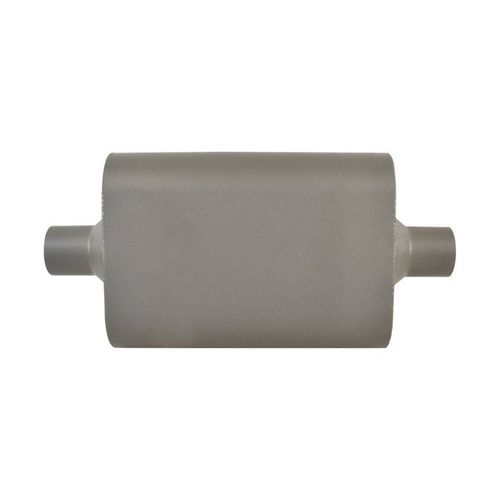Outlaw Aluminised Steel 2-1/4" Flowmaster Style Chambered Muffler Centre Inlet/Outlet