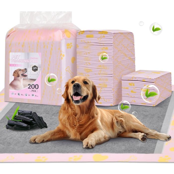Advwin 200PCS Pet Training Pads Super Absorbent Bamboo Charcoal