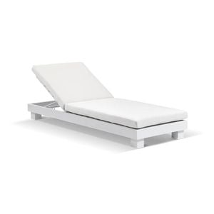 Santorini Sun Lounge Set With White & Sunbrella Canvas Cushions