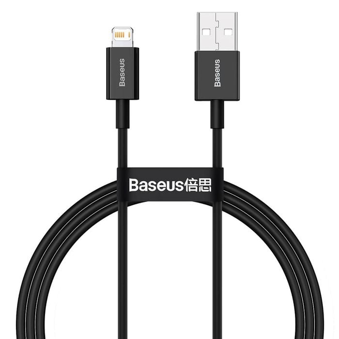 Baseus Superior Series Fast Charging Data Cable USB to iP 2.4A 1M Black