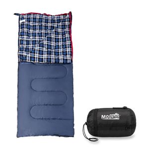Mountview Double Sleeping Bag 0-15°C Flannel Joinable Water-Resistant