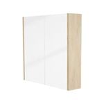Cibo 750mm Coast Veneer Tonic Mirrored Shaving Cabinet