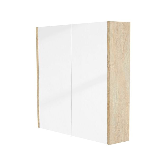 Cibo 750mm Coast Veneer Tonic Mirrored Shaving Cabinet