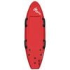 Maddog Zipper Soft Beach Surfing 3-Fin Surfboard w/ Handles 5feet Red