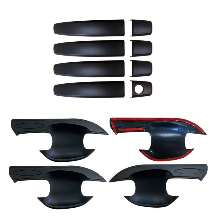 Door Handles Bowl Inserts Cover for Holden Colorado RG 2012-2020 Matt Black protector