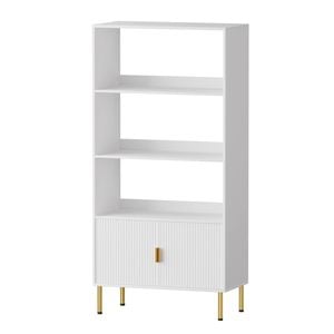 Levede 3-Tier Open Display Shelves Textured Bookcase Whtie