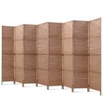 Artiss 8 Panel Room Divider Screen Woven Natural