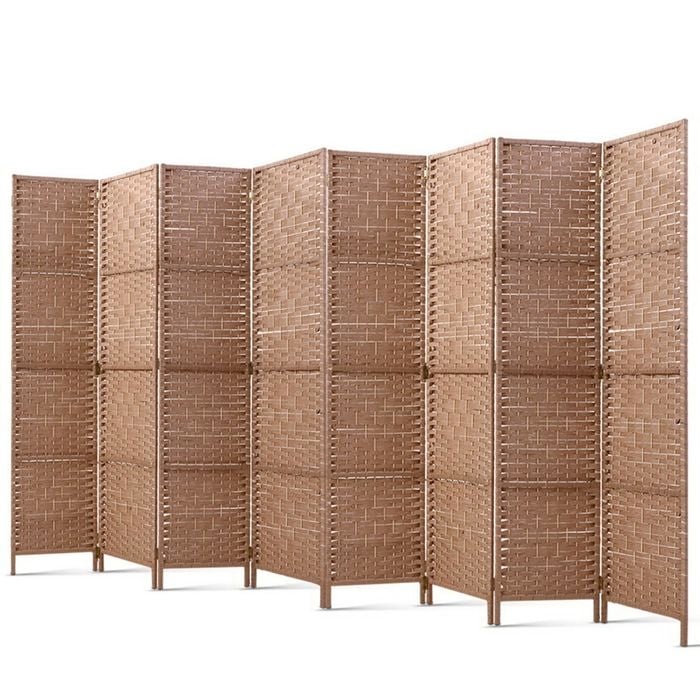 Artiss 8 Panel Room Divider Screen Woven Natural
