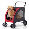 Advwin Foldable Pet Stroller Cat Dog Pram for Medium & Large Dogs