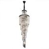 Vencha Chanel  Spiral 15 Light Crystal Chandelier - Black