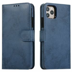 Flip Wallet Cover Leather Magnetic Card Slot Case - For Apple iPhone 15 Plus (Blue)