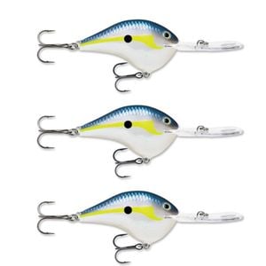 3x Rapala Dives to 20ft Crankbait Lures with Deep Diving Metal Disc - Helsinki