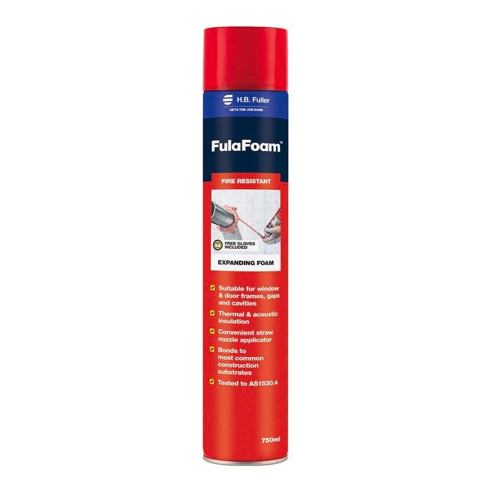 HB Fuller 750ml FulaFoam Fire Resistant Expanding Foam