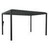 Backyard Discovery Sarasota 4.3m x 3m Galvanized Steel Louvered Pergola with Adjustable Sunshade Roof and PowerPort
