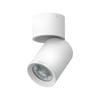 Click Single Head Adjustable GU10 Spotlight - Matte White Finish