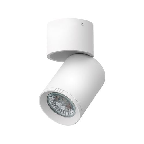 Click Single Head Adjustable GU10 Spotlight - Matte White Finish ...