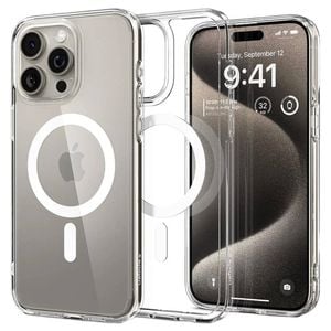 Case Clear Magnetic Shockproof Cover - For Apple iPhone 11 Pro Max (Clear)