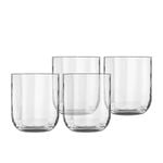 Luigi Bormioli Jazz 4pc Whiskey Glass Set 350ml Clear