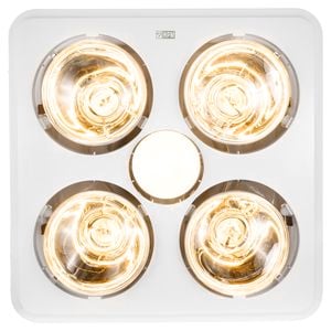 HPM White 3 In 1 Bathroom Heat / Fan / Light