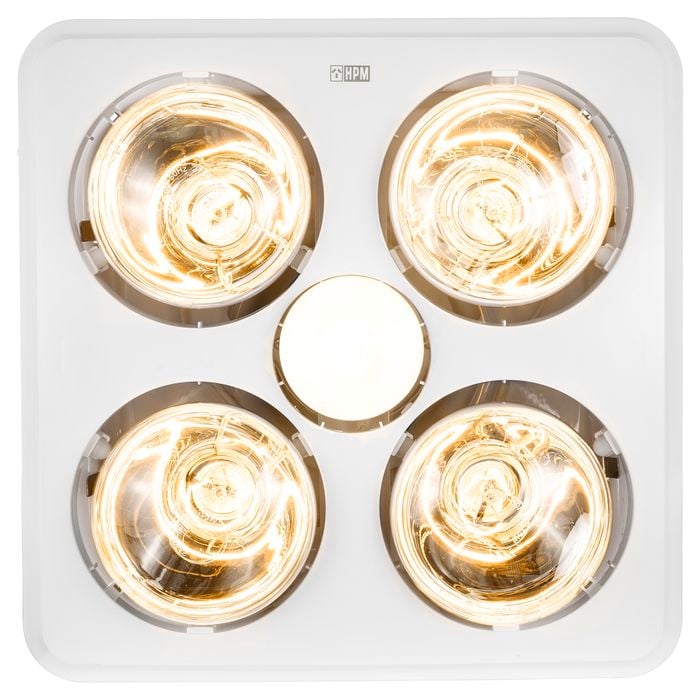 HPM White 3 In 1 Bathroom Heat / Fan / Light