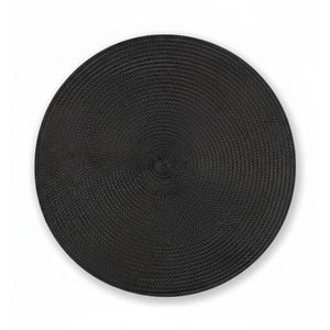Set of 6 Round Placemats - 34cm Heat Resistant Braided Table Mats with Coasters
