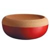 Emile Henry 14cm Ceramic Storage Bowl w/ Cork Lid Large - Burgundy