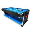 Leaf Living Versa 2026 4-in-1 7ft Convertible Table White Frame Air Hockey Pool Dining Tennis - Black Felt