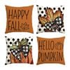 Catzon 4 Pcs Linen Throw Pillow Covers Autumn for Home