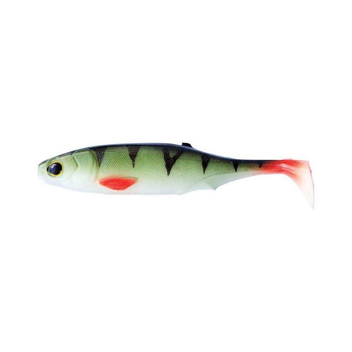 Biwaa SubMission 8" Rigged Shad Soft Plastic Swimbait Fishing Lure Gold Perch