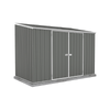 Absco Sheds 3.0 x 1.52 x 2.08m Woodland Grey Space Saver Double Door Garden Shed
