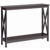 Costway 2-tier Narrow Console Table W/open Shelf Sofa Side Table