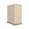 Absco Sheds 0.78 x 1.52 x 1.80m Classic Cream Basic Single Door Garden Shed