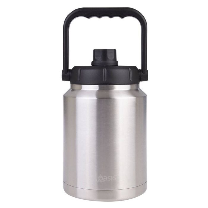 Oasis 2.1L Insulated Mini Jug Stainless Steel w/ Carry Handle - Silver